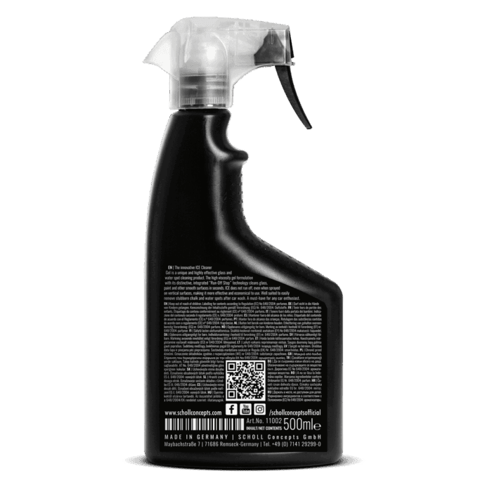 SCHOLL | ICE | Glas- & Wasserfleckenreiniger-Gel | 500ml Sprühflasche – Bild 2