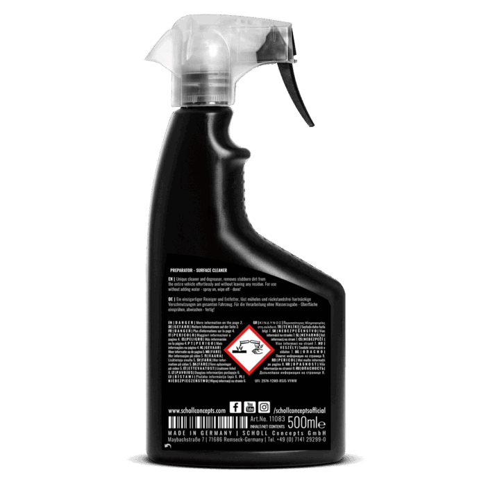 SCHOLL | Preparator | Spezialreiniger | 3in1 | 500ml Sprühflasche – Bild 2