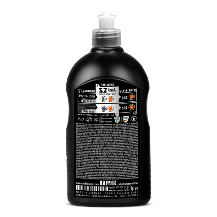SCHOLL | S2 Black | Moderne Cutting Politur | CUT 5/6 | 500g – Bild 2