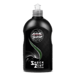 Schwarze Flasche mit Politur