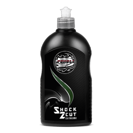 Schwarze Flasche mit Politur