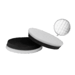 Schwarzer und weißer Polierschwamm